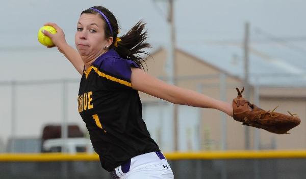 Kelli Fisher tossed a complete-game one-hitter in the opener.