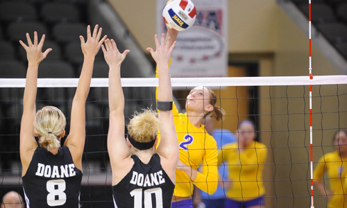 Bruins win first pool-play match over Doane