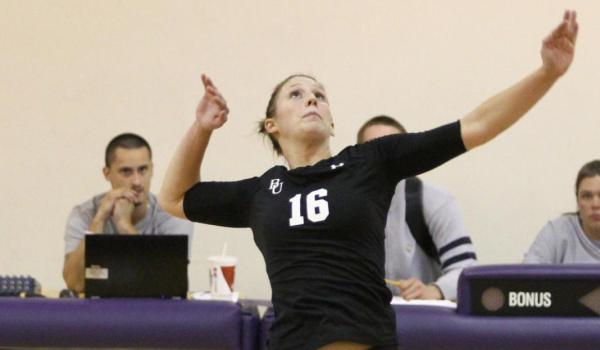 Caitlyn Rueth led the Bruins with 11 kills and four digs.