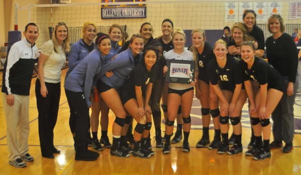 The 2013 MCAC Tournament volleyball champions.