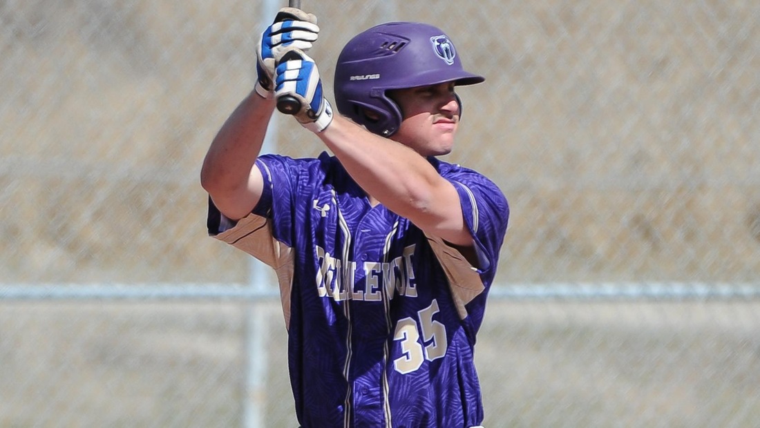 Riley Baasch drilled his team-leading fourth home run in game two of Sunday’s double-header