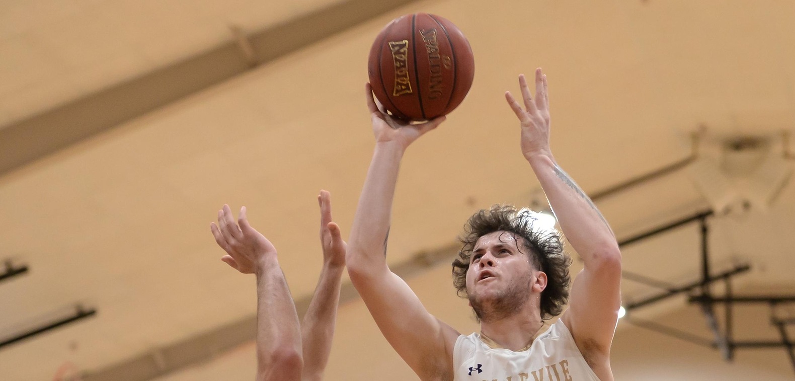 Vinny Belcaster scored a game-high 25 points to lead BU past VCSU and into the NSAA Championship Game.
