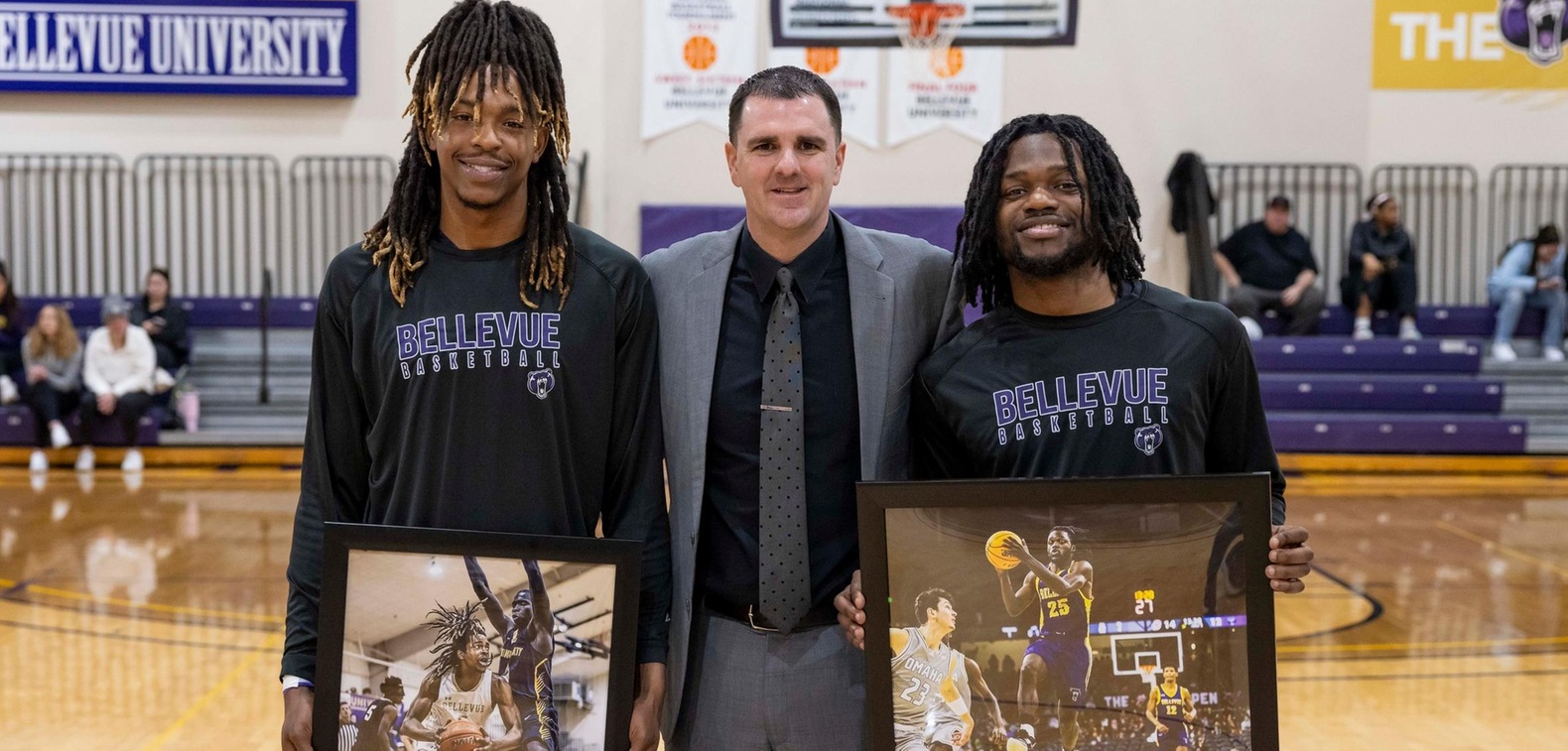 The Bruins' two seniors, Makeem Loudermill and Jerome Bynum, were honored before the contest.