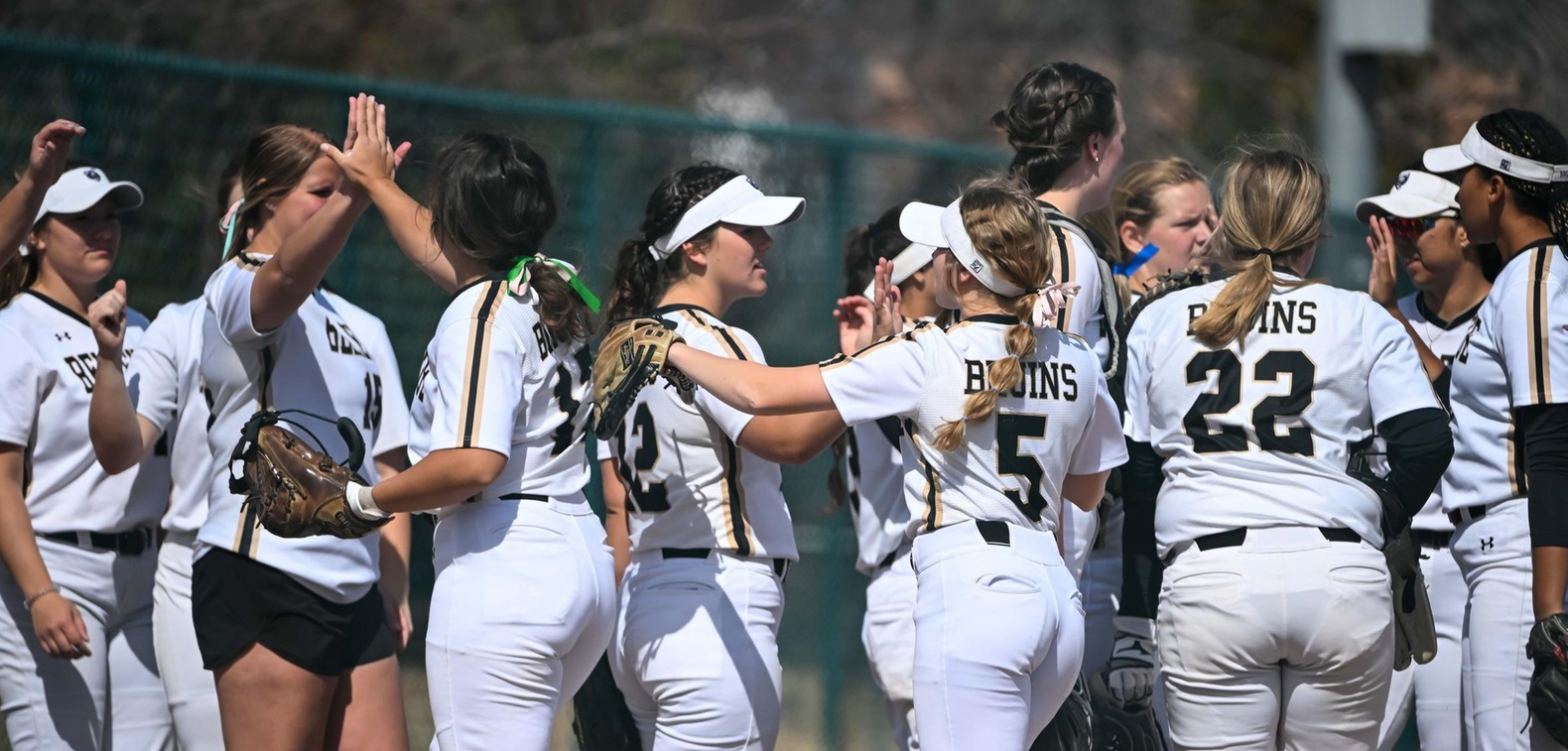 The Bruins registered 15 doubles and four home runs on the day.