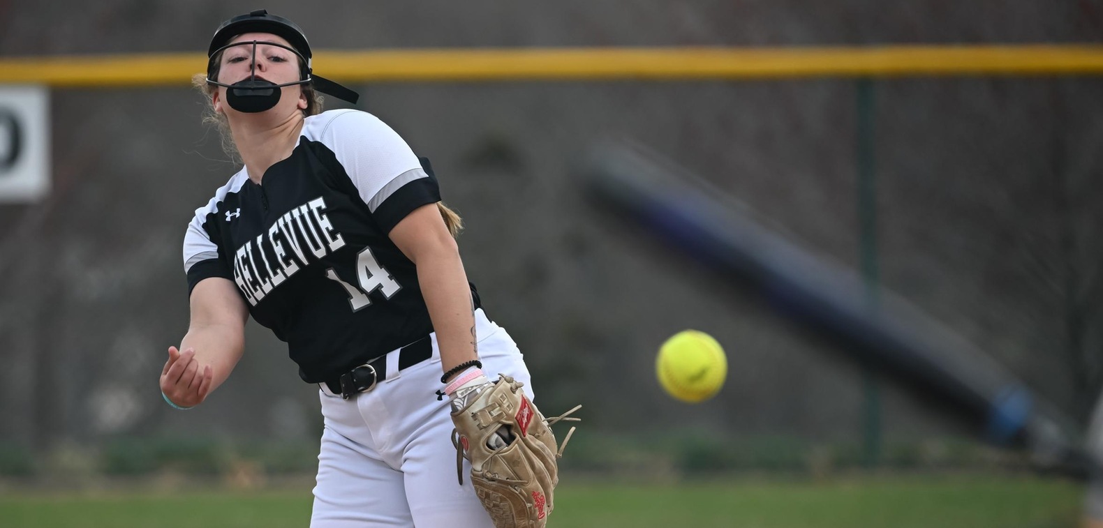 Katie Cunningham tossed a three-hit complete-game shutout in the opener.