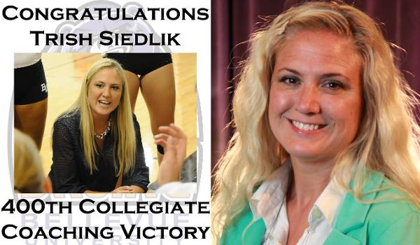 Trish Sieklik picked up her 400th collegiate coaching victory with a 3-1 win over Culver-Stockton