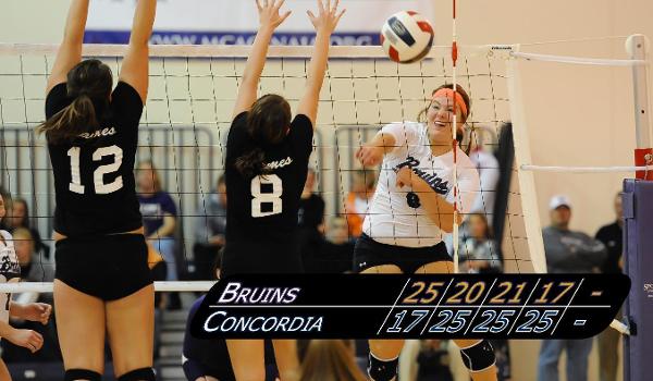 Rachel Wald's 11 kills weren't enough in a tough road match with Concordia on Tuesday
