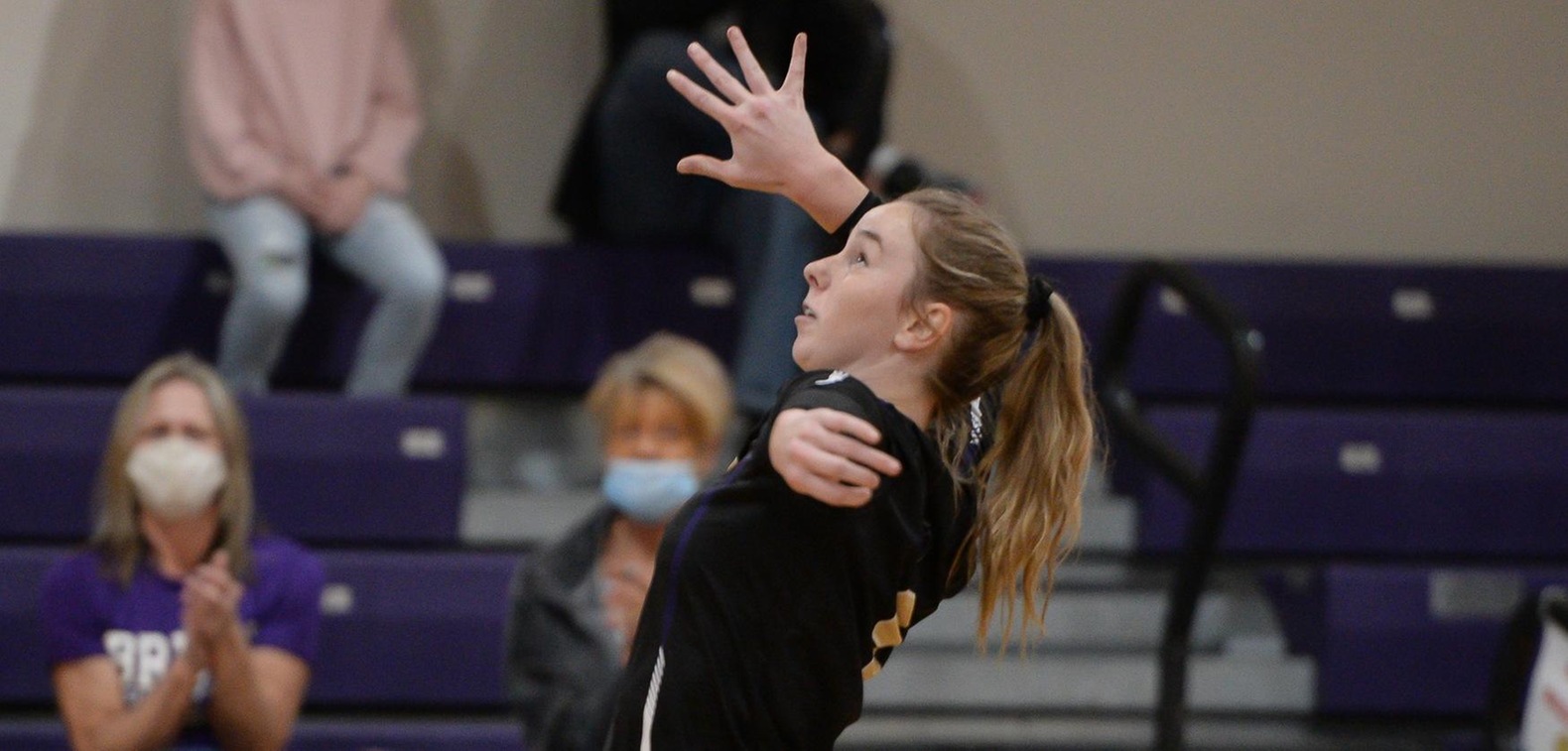 Sierra Athen totaled 13 kills to lead BU in a 3-0 sweep over Dakota State on Wednesday to clinch at least a share of the NSAA regular-season title.